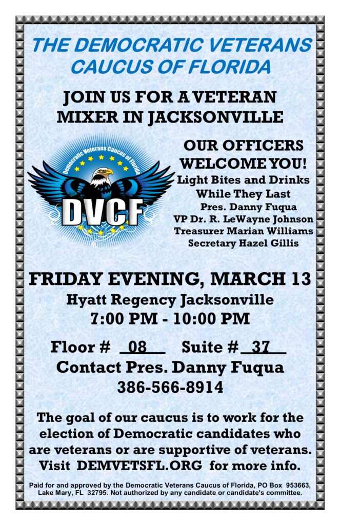 Attend Veterans Mixer in Jacksonville